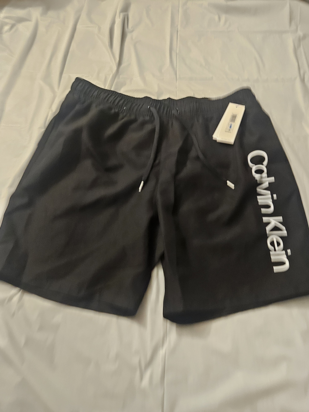Calvin Klein Black Logo Swim Shorts